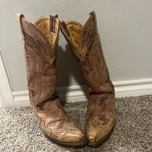 Women’s Corral Nude Cowboy Boots - size 7.5